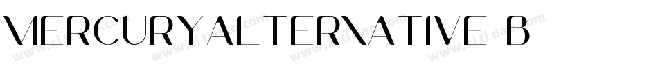 MercuryAlternative B字体转换